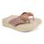 women textured open toe platform wedges heels | pink canvas slip-on | ethnic wear footwear