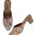 women printed ethnic block sandals | slip-on sandal for ethnic wear | mustard block heel footwear