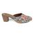 women printed ethnic block sandals | slip-on sandal for ethnic wear | mustard block heel footwear