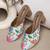 women printed ethnic block sandals | slip-on sandals | multi-color ethnic wear footwear