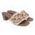 women embellished ethnic block heel sandals | upper | slip-on | perfect for ethnic wear & special occasions