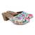 women printed ethnic block sandals | slip-on sandals | multi-color ethnic wear footwear