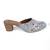women ethnic block sandals | upper sky blue slip-on | stylish sandals for festive and ethnic wear