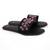 women's black textured open toe flats ethnic embroidered canvas comfortable slip-on for women