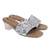 women printed open toe block mules heels | ethnic slip-on sandals for women | sky blue comfort footwear