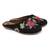 women's black ethnic embroidered slip-on mojari mules | traditional juttis for casual & festive wear
