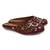 women's maroon ethnic embroidered slip-on mojari mules | traditional juttis for casual & festive wear