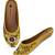 women's yellow ethnic embroidered slip-on mojari mules | traditional juttis for casual & festive wear