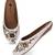 women's white ethnic embroidered slip-on mojari mules | traditional juttis for casual & festive wear