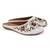 women's white ethnic embroidered slip-on mojari mules | traditional juttis for casual & festive wear