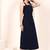 Navy blue tropical print angrakha style cotton kurta top