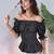 Navy blue tropical print angrakha style cotton kurta top