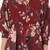 Navy blue tropical print angrakha style cotton kurta top