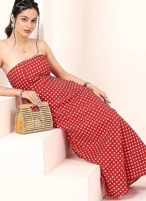 Navy blue tropical print angrakha style cotton kurta top 5