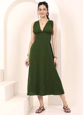 Navy blue tropical print angrakha style cotton kurta top 1