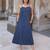 Navy blue tropical print angrakha style cotton kurta top