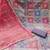 Women's purple viscose organza handwork unstitched dress material