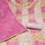 Women's lavender viscose organza handwork unstitched dress material