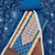 Women's blue cotton handwork unstitched dress material