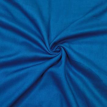 Women's blue cotton handwork unstitched dress material 4