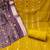 Women's mustard premium roman cotton embroidered unstitched dress material