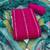 Women's magenta premium roman cotton embroidered unstitched dress material