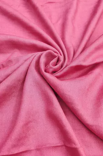 Women's pink silk embroidered unstitched dress material