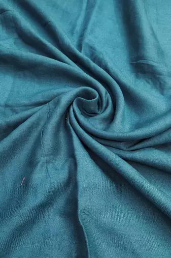 Women's blue silk embroidered unstitched dress material