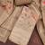 Women's brown cotton silk embroidered unstitched dress material