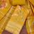 Women's mustard cotton silk embroidered unstitched dress material