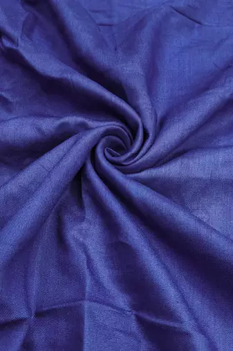 Women's navy blue silk embroidered unstitched dress material