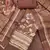 Women's coffee cotton silk embroidered unstitched dress material
