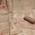 Women's brown cotton silk embroidered unstitched dress material