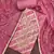 Women's pink silk handwork unstitched dress material
