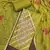 Women's green silk handwork unstitched dress material