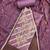 Women's lavender silk handwork unstitched dress material