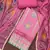 Women's pink premium roman cotton embroidered unstitched dress material