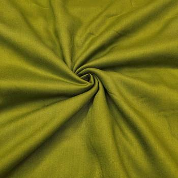 Women's parrot green premium roman cotton embroidered unstitched dress material 4