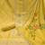 Women's yellow premium roman cotton embroidered unstitched dress material