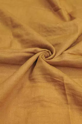 Women's mustard silk embroidered unstitched dress material