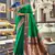 Women's dark green soft silk blend woven saree with unstitched silk blend blouse piece