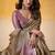 Women's brown tissue silk solid  saree with unstitched silk blouse piece