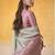 Women's mint tissue silk solid  saree with unstitched silk blouse piece