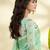 Women's turquoise linen silk woven  saree with unstitched silk blouse piece