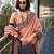 Women's peach silk blend woven  saree with unstitched silk blouse piece