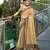Women's beige silk blend woven  saree with unstitched silk blouse piece