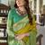 Women's neon soft silk zari woven  saree with unstitched silk blouse piece