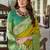 Women's neon soft silk zari woven  saree with unstitched silk blouse piece