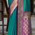 Women's dark green soft silk zari woven  saree with unstitched silk blouse piece