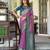 Women's onion soft silk zari woven  saree with unstitched silk blouse piece